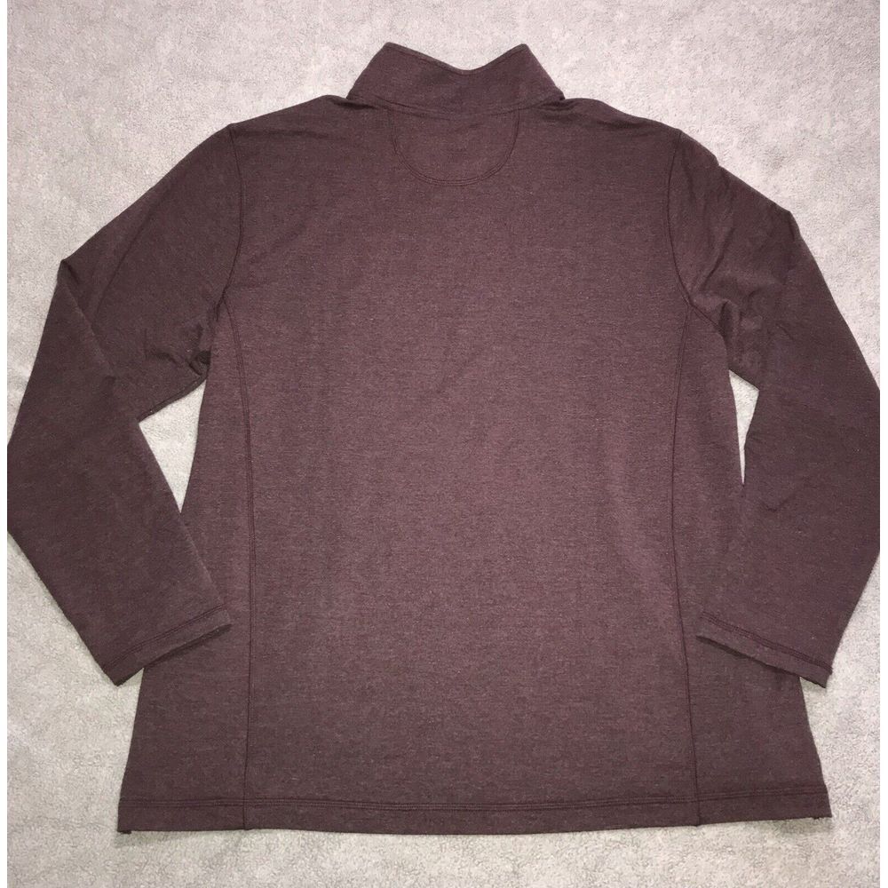 Orvis Sweatshirt Mens XLarge Maroon Soft 1/4 Zip‎ Stretch Pullover XL - Picture 2 of 12